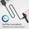 imoshion® Powerbank 10000 mAh - Snellader 18W - USB C & USB A - Geschikt voor o.a. Apple iPhone en Samsung - Roze
