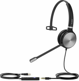 Yealink UH36 Mono - Headset - USB Wired Noise-Canceling Microfoon - Aluminium Zwart