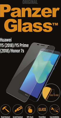 PanzerGlass PZ5305 - Screenprotector - Krasbestendig - Voor Huawei Y5 (2018) Y5 Prime (2018) Honor 7s