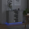 vidaXL - Dressoir - met - LED - Grijs - Sonoma - 90x32x75 - cm - Gemaakt - uit - Hout