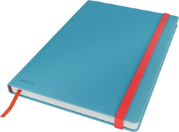 Leitz Cosy Notitieboek B5 Soft Touch Geruit - Notitieboek Hard Cover - Ideaal voor Thuiskantoor/Thuiswerken - Sereen Blauw