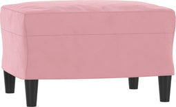 vidaXL - Voetenbank - 60x50x41 - cm - fluweel - roze