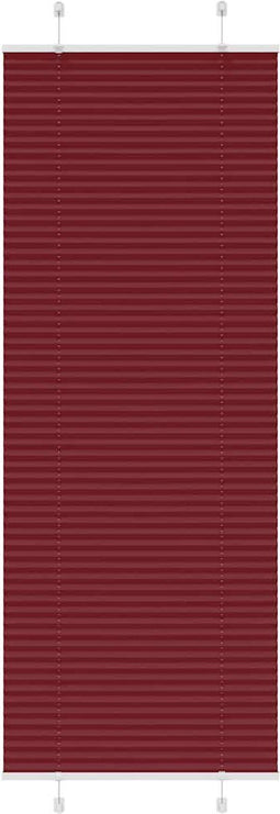 vidaXL - Plissé - rolgordijn - 80x200 - cm - stofbreedte - 79,4 - cm - bordeauxrood