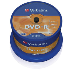 Verbatim DVD-R 4.7GB - DVD-R - 16x schrijfsnelheid - (50x)