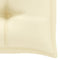 vidaXL - Tuinbankkussen - 110x50x7 - cm - oxford - stof - crèmewit