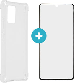 iMoshion Hoesje met screenprotector Geschikt voor Samsung Galaxy S10 Lite Hoesje met screenprotector - iMoshion Anti-Shock Backcover + Premium - Transparant