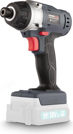 Powerplus Accu Slagmoersleutel POWEB2010 - Moersleutel van 1/4" en 18 V, 3000 tpm en 80 Nm - zonder Batterij of Lader