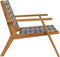 vidaXL - Ligbedden - 2 - stuks - Zwart - en - Wit - 76x67x73 - cm - Massief - Acaciahout