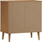 vidaXL - Dressoir - MOLDE - 76,5x40x80 - cm - massief - grenenhout - bruin