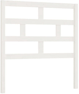 vidaXL - Hoofdbord - 81x4x100 - cm - massief - grenenhout - wit