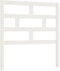 vidaXL - Hoofdbord - 81x4x100 - cm - massief - grenenhout - wit