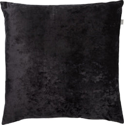 Dutch Decor SKY - Sierkussen velvet 45x45 cm - Raven - zwart - Inclusief binnenkussen