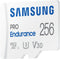 Samsung PRO Endurance - microSDXC 256GB - 4K en Full HD opname - tot 140.000 uur