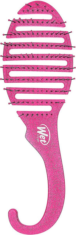 Wet Brush - original detangler - haarborstel voor in de douche - ophanghaak - Glitter Paars