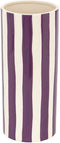 Atmosphera Edric Keramieken vaas Ø13xH30cm - Paars