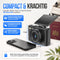 Strex Digitale Camera 5K 75MP - Fototoestel - Compactcamera met Wifi - Vlog Camera - Fotocamera voor Kinderen - 18x Zoom - Draaibaar Scherm - Zwart