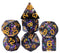HOT Games Nebula - Dobbelstenen Set 7 delig - Glitter - Paars Zwart