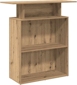 vidaXL - Receptiebalie - 100x40x104 - cm - bewerkt - hout - artisanaal - eikenkleur