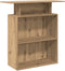 vidaXL - Receptiebalie - 100x40x104 - cm - bewerkt - hout - artisanaal - eikenkleur