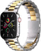 imoshion Stalen bandje - Geschikt voor Apple Watch 1, 2, 3, 4, 5, 6, 7, 8, 9, 10, SE, Ultra (2) - 44/45/46/49 mm - Zilver - One Size