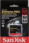 SanDisk Extreme PRO - CompactFlash kaart 64 GB - 160 MB/s leessnelheid