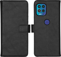 iMoshion Hoesje Geschikt voor Motorola Moto G100 Hoesje Met Pasjeshouder - iMoshion Luxe Bookcase - Zwart