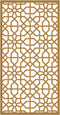 vidaXL - Wanddecoratie - tuin - Moors - ontwerp - 105x55 - cm - cortenstaal