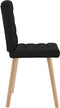 vidaXL - Eetkamerstoelen - 2 - st - stof - zwart