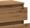 vidaXL - Dressoir - 60x35x70 - cm - bewerkt - hout - artisanaal - eikenkleur