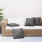 vidaXL - Sierkussens - 4 - st - 40x40 - cm - stof - antracietkleurig