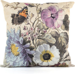 Anna's collection buitenkussen bloem - wit - 45 x 45 cm - Water en UV bestendig