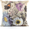 Anna's collection buitenkussen bloem - wit - 45 x 45 cm - Water en UV bestendig