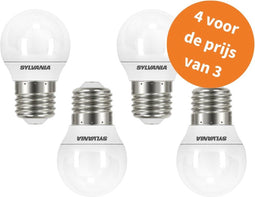 Ledlamp - Kogel - E27 - 250 lm - Mat - 4 Stuks