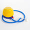 Mica Decorations Nuno Opblaasbare Poef met Palm Bladeren - H37 x Ø80 cm - Oranje