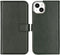 Selencia iPhone 14 Plus - Echt Lederen Bookcase - 3 Pashouders - Groen