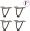 vidaXL - Haarspeld - tafelpoten - 4 - st - 10 - cm - massief - staal - naturel