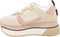 Liu Jo Super Maxi Wonder 2 - Dames Sneakers - Hoge plateau zool met roségoudkleurige details - Roze