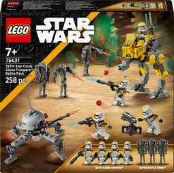 LEGO Star Wars 327th Star Corps - Battle Pack - 4 minifiguren en AT-RT walker