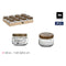 Glazen pot La Mediterránea WOOD 140 ml (24 Stuks)