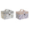 Doos-Juwelenkistje DKD Home Decor Wit Grijs Lila Licht Roze Polyurethaan Spiegel 17 x 12 x 10 cm...