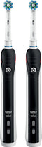 Oral-B Pro 2 - Elektrische Tandenborstel - 100% meer tandplakverwijdering - Zwart (2 stuks)