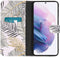 iMoshion Hoesje Geschikt voor Samsung Galaxy S21 Plus Hoesje Met Pasjeshouder - iMoshion Design Softcase Bookcase - Meerkleurig / Glamour Botanic