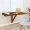 VDXL Wandtafel inklapbaar 100x60x56 cm bewerkt hout bruineiken