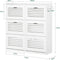 SoBuy FSR145-W - Schoenenkast - 6 Kleppen - Wit