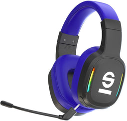 Celly Sparco SPWHEADPHONEPRO - Draadloze Headset - Gamen - Zwart Blauw