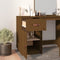 vidaXL - Bureaukastje - 40x50x75 - cm - massief - grenenhout - honingbruin