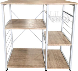 Keukenkast Stoer - sidetable - industrieel design - wit