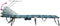 vidaXL - Opvouwbare - Ligbedden - 2 - stuks - met - Luifel - Bladerenprint - 600D - Oxford - Stof