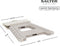 Salter Step-kruk - grote opvouwbare voetkruk met antislipoppervlak en handgreep - beige