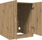 vidaXL - Wasmachinekast - 70,5x71,5x91,5 - cm - artisanaal - eikenkleurig